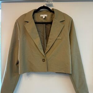 AND NOW Tan Women's Cropped Blazer